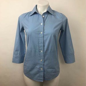 Haberdashery By J.Crew Button Up Polka Dot Top XS